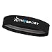 COM4SPORT Sports Headbands with Silicone Strip Non-slip Athletic Head Sweatband for Basketball Running Yoga Exercise GYM Fits for Women Men (Black)