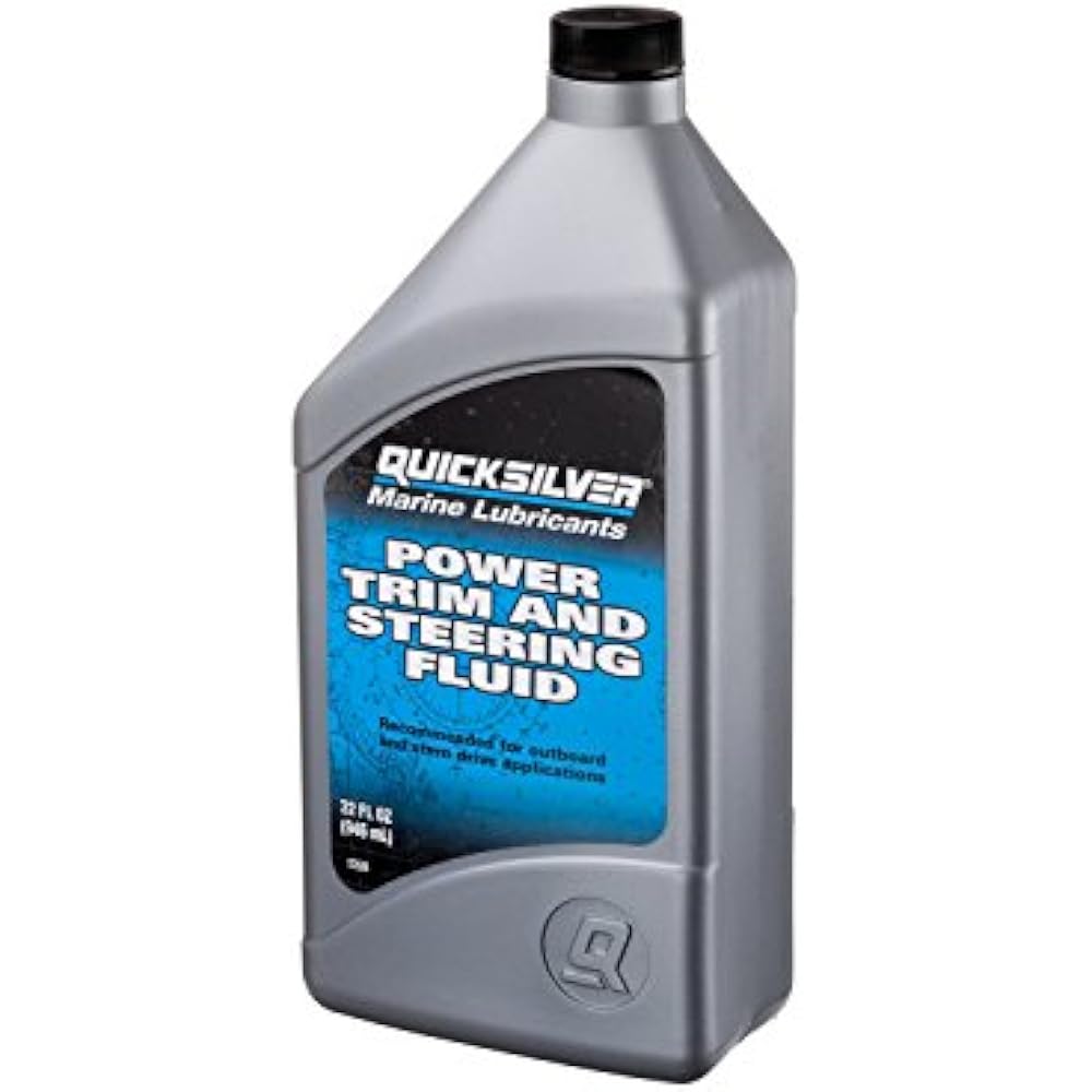 Quicksilver 858075Q01 Power Trim Steering Fluid 32 Ounce Bottle
