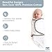Emma + Ollie Swaddle Blanket Wrap Set of 3, Adjustable Infant Baby Swaddle Wrap Blanket, Grey Gender Neutral Swaddle, Yellow Bee Pattern Swaddle Wrap, for Girl or Boy