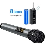 TONOR UHF Wireless Microphone Handheld Mic with Bluetooth Receiver 1/4 Output for Conference/Weddings/Church/Stage/Party/Karaoke, 65ft