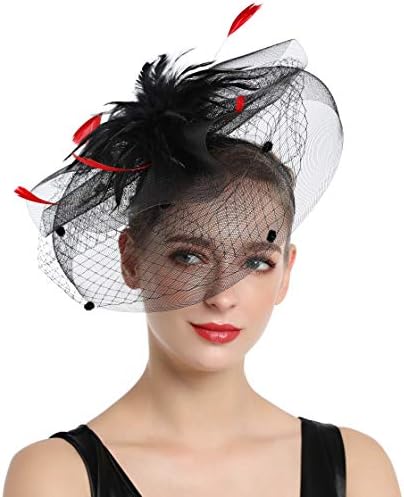 Women Fascinators Kentucky Derby Hair Clip Headband Wedding Tea Party Hat