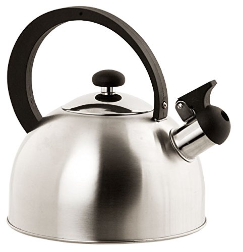 Home Basics TK44081 Stainless Steel, Silver Tea Kettle, 8.37" x 7.50" x 7.50" Home Basics TK44081 Stainless Steel, Silver Tea Kettle, 8.37" x 7.50" x 7.50"