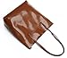 On Clearance Obosoyo Women's Handbag Genuine Leather Tote Shoulder Bags Soft Hot Purse Brown