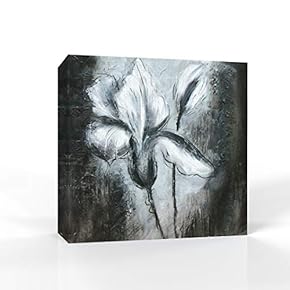 Canvas Wall Art Black and White Artwork Pictures Home Wall Decorations for Bedroom Living Room Paintings Canvas Prints Framed - 12x12 inches