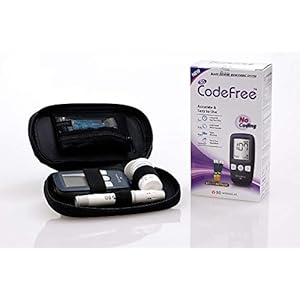 Codefree Blood Glucose Monitor/Monitoring Test/Testing Kit+Strips+Lancets+Case – in mmol/L