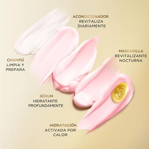 Pro-V Hydra Revitaliza o Creme Leave-In Heat & Glow 135ml. Protege contra humidade, frisos e calor. Com fórmula Pro-V ativada por calor. Suavidade e Brilho, Sem Peso