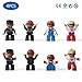 Magblock Magnetic Community Figures Set of 4 – Toy People Magnetic Tiles Expansion Pack for Police,Worker, Nurse, Fireman for Educational STEM Toddler Toys Add on Sets for Magnetic Blocks