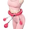 LucaSng-Weighted-Hula-Hoops-for-Adults-24-Knots-Adjustable-52-Inches-Smart-Hula-Hoops-for-Adults-Exercise-Weighted-360-Degree-Abdomen-Massage-Weighted-Hula-Hoop-Fitness-Hoop-Smart-Hula-Hoop-Fitness LucaSng Weighted Hula Hoops for Adults, 24 Knots Adjustable 52 Inches Smart Hula Hoops for Adults Exercise Weighted 360…