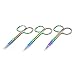 Coobbar 3pcs Protable Stainless Steel Eyebrow Trimmer Scissors Eyebrow Shaver Knife Nose Hair Removal