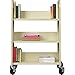 Lorell Single-Sided Book Cart, Putty