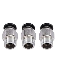 PC4 M6 montaje rápido + PC4 M10 montaje neumático recto empuje para conectar para Bowden Extruder impresora 3D, 20 piezas
