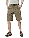 CQR Men's Quick Dry Stretch Hiking Cargo Shorts, Lightweight Water Resistant Tactical Casual, Golf & Outdoor with Pockets, Ripstop Coyote, 30