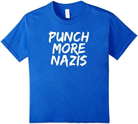 Kids Punch More Nazis Goals Political Garb T Shirt 12 Royal Blue
