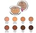 Ruby Kisses Mineral Pressed Powder Foundation, Medium to Full Coverage Natural Finish 0.35 Ounce (Caramel)