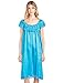 Casual Nights Women's Cap Sleeve Flower Silky Tricot Nightgown