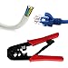 CoZroom 8P/RJ-45, 6P/RJ-12 and RJ-11 Cable Crimping Tool Cut Strip Tool & RJ45/RJ12/RJ11 Network Lan Cable Tester Tool