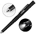 Tactical Pen - Self Defense Pen - Black Ballpoint Pen - Emergency Glass Breaker - LED Flashlight - Whistle,Multitools with 1 Button Cell Battery and 1 Ink Cartridge by YAMISR- Black