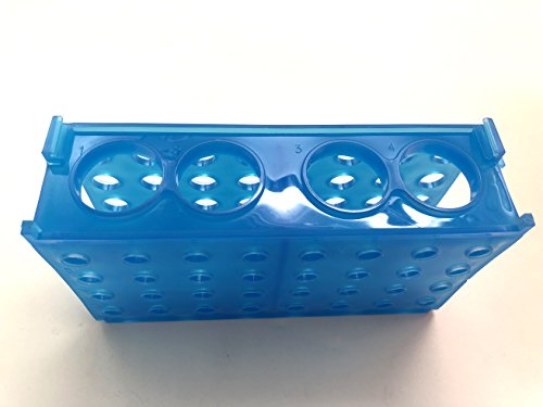 OESS 4-Way Test Tube Rack Polypropylene Microtube Holder for Lab 0.5ml/1.5ml/15ml/50ml Centrifuge Tubes (Pk/2) - Thumbnail 3