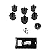 BPS Shaper Pack - 6 FCS Style Fin Plugs, 6 FCS Style Screws, Hex Key and Leash Plug - Includes Wax Comb with Bottle Opener