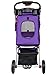 VIVO Purple 3 Wheel Pet Stroller for Cat, Dog and More, Foldable Carrier Strolling Cart, STROLR-V003P