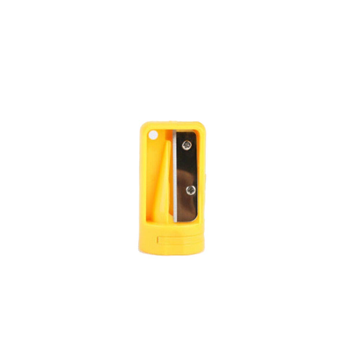 Carpenters Pencil Sharpener BE-TOOL Pencil Sharpener, Woodwork Pencil Cutter Shaver Narrow Sharpening Tool Woodworking Hand Tools (2 PCS, Yellow)