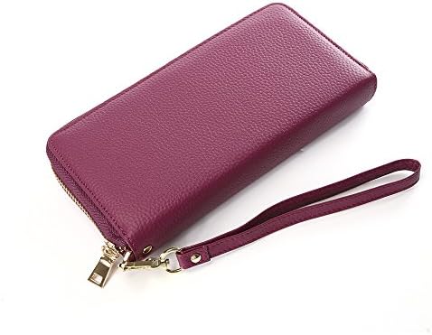 Women Lady Long Leather Wallet Purse Clutch Fashion Handbag Card Holder(Purple)