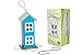 Sherwoodbase Ridge - Wild Bird House Feeder, Weatherproof Design for Easy Cleaning & Refills, Comes with Hook to Hang on Tree, Poles in Backyard Garden, Patio; Gift idea for Parents (Blue)