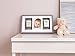 Pearhead Babyprints Newborn Baby Handprint and Footprint Deluxe Wall Photo Frame & No Bake Impression Kit, Gray