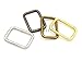 CRAFTMEMORE Metal Rectangle Buckle Ring Fits 5/8