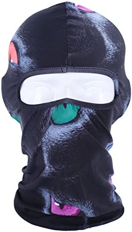 Koolip 3D Printed Tactical Mask Snowboard Headgear-Bike Cycling Motorcycle Ski Balaclava-UV Protective Full Face Mask Cover (XH-02)