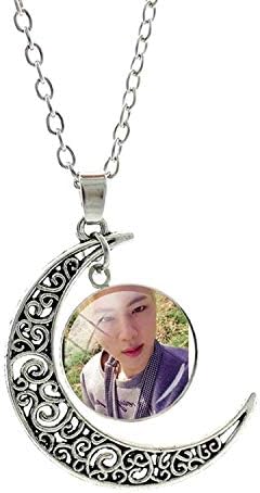 Fashion Popular BTS BT21 Bangtan Boys Moon Pendants Necklace Korea Fashion BTS Album Love Yourself Accessories Jewelry Gift BTS54