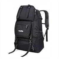 Locallion 40L Big Capacity Super Light Backpack Waterproof Camping, Outdoor, Hiking, Travel For Men&Women (Black)