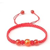 XAM Adjustable 2026 New Year Horse Beaded Bracelet for Men Women Handmade Chinese Zodiac Horse Animal Feng Shui Bracelet Lucky Red New Year Gifts