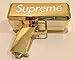 Rapid$Gun Money Gun Chrome Gold Toy | Make it Rain Real Money Dispenser | Dollar Shooter | Paper Money Spray | Money Gun + 100 Prop Money (Chrome Gold)