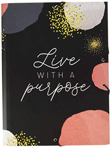 Official Glitter Gold A4 File Folder - 13.4 X 10 Inches / 34 X 25.5-3 Flap Folder - Document Organizer - School Folder - Document Folder - Cute Stationery