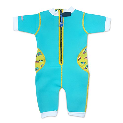 Warmiebabes-Baby, Toddler Thermal One Piece Kid Neoprene Swimwear, 18-30 Months, Blue