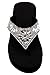 Best Rhinestone Wedge Flip Flops with Bling for Women TravelNut Flip Flops Size 8 Sandals for Women Top Casual Summer Bling Comfort Thong Style Summer Sandals 2 Inch Flip Flops Thick Heel Thong T-Strap Sandal Junior (Size8)