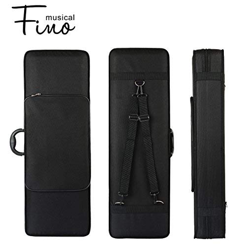 image for 3/4 Size Violin Case,FINO Professional Oblong Violin Hard Case with Bu