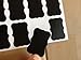 40 Fancy Rectangle Mini Chalkboard Labels - Reusable Blackboard Stickers for the Kitchen, Pantry, Wine Glasses, Mason Jars and More