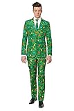 Green Christmas Tree Men's Christmas Costume Suit