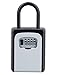ZHEGE Key Lock Box, 4 Digit Combination Key Storage Lock Box with Resettable Code, Portable Key Safe Box for Door Knob, Realtors, Contractors (Gray)