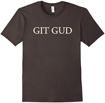 Mens "Git Gud" parody T-Shirt Large Asphalt