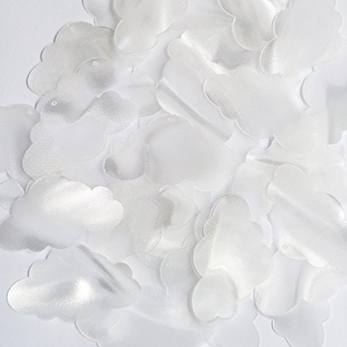 Sequin Cloud 1.5 inch Raw Silk Crystal Illusion. Loose Paillettes. Made in USA. Large for display, accents, applique, arts, crafts, and embellishment.