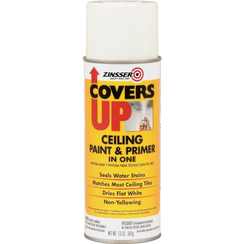Zinsser Covers Up Ceiling Paint & Primer Spray, White