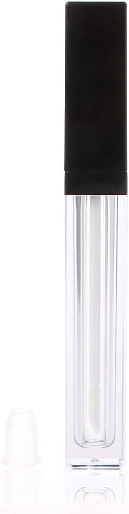 Dabixx Mini Empty Little Clear Chapstick Lip Gloss Tube Lipstick Balm Bottle Container - White