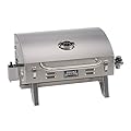 Smoke Hollow 205 Stainless Steel TableTop Propane Gas Grill, Perfect for tailgating,camping or any outdoor event