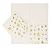 100-Pack Disposable Paper Napkins with Silver and Gold Foil Stars Designs for Holiday and New Year’s Eve Parties, 3-Ply, White, 5 X 5 Inches