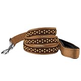 Designer Brown Dog Leash Stylish, Cute Yet Strong and Durable Suitable for XS, Small, Medium and Large Breeds