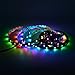 Mokungit 16.4ft 5m APA102-C Individually Addressable Magic Color LED Strip 30 Pixels/m 150 LEDs DC5V (Black PCB Non-waterproof IP20)