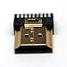 (5 Pack) HDMI Male Gold Plated 19 Pin Repair Plug Soldering Wire Type Connectors